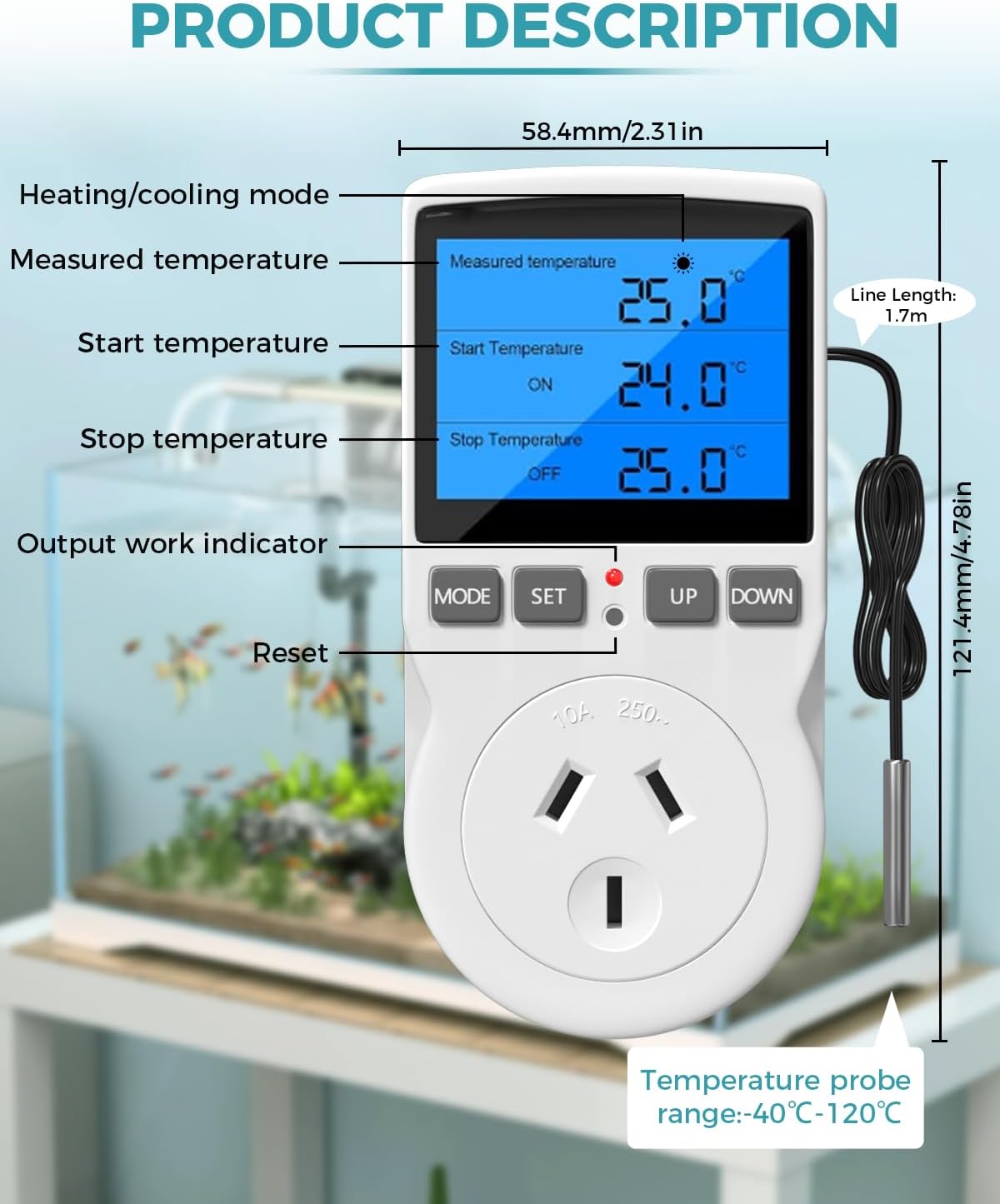 Digital Temperature Controller Thermostat Timer