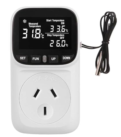 Digital Thermostat Electric Temperature Controller Sensor Socket Timer