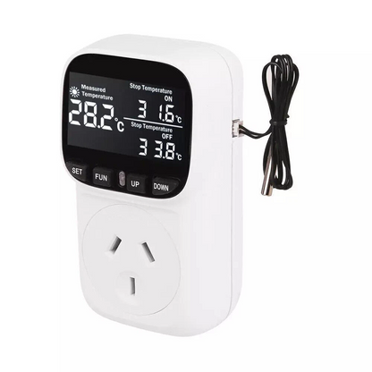 Digital Thermostat Electric Temperature Controller Sensor Socket Timer
