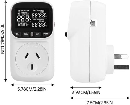 Digital Thermostat Electric Temperature Controller Sensor Socket Timer