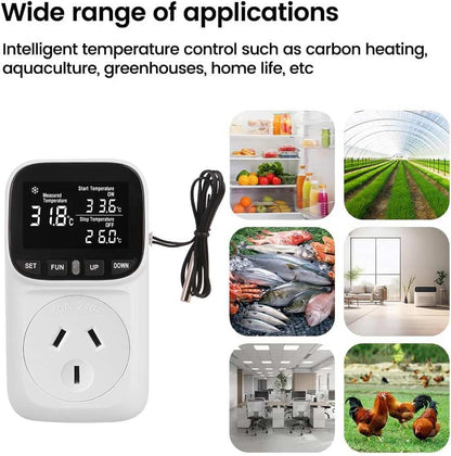 Digital Thermostat Electric Temperature Controller Sensor Socket Timer