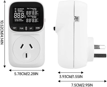 Digital Thermostat Electric Temperature Controller Sensor Socket Timer