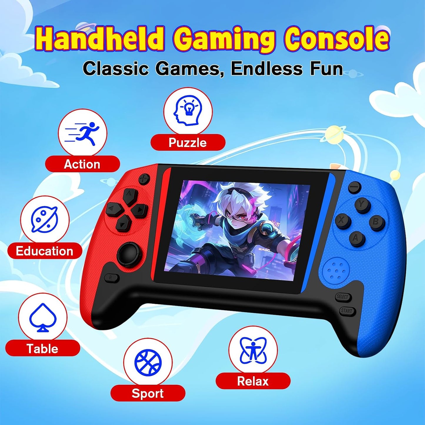 500 in 1 Retro Handheld Gaming Device