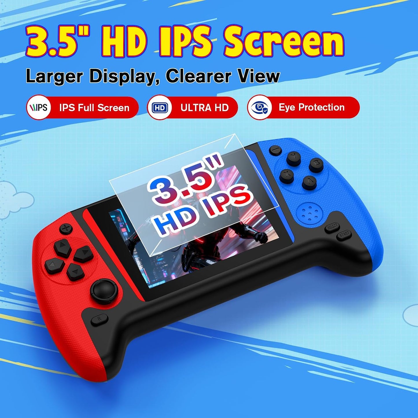 500 in 1 Retro Handheld Gaming Device