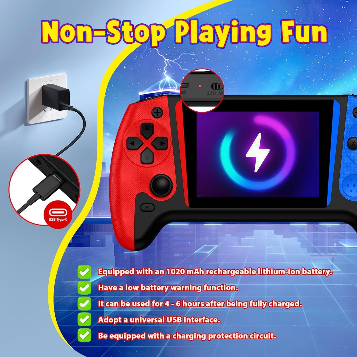 500 in 1 Retro Handheld Gaming Device