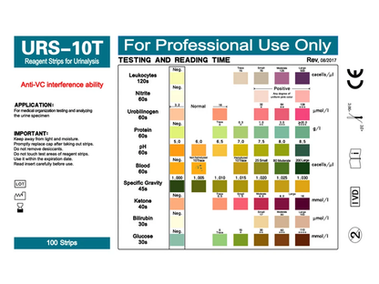 Urine PH Test Strips Protein Ketone Testing Strip