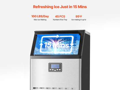 60kg Commercial Ice Cube Maker