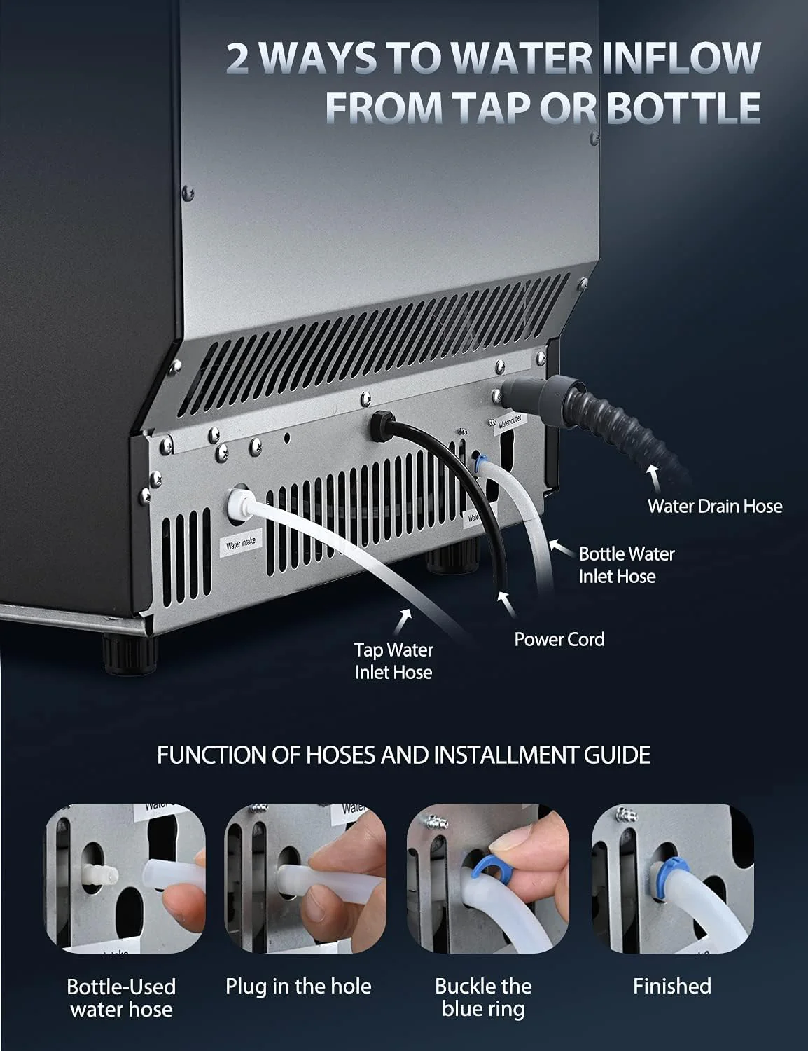 60kg Commercial Ice Cube Maker