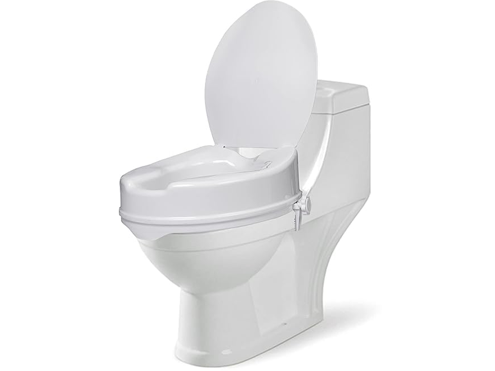 Raised Toilet Seat With Lid