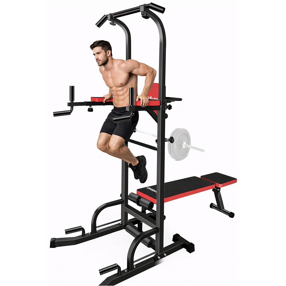 Power Tower Dip Station Pull Up Bar for Home Gym