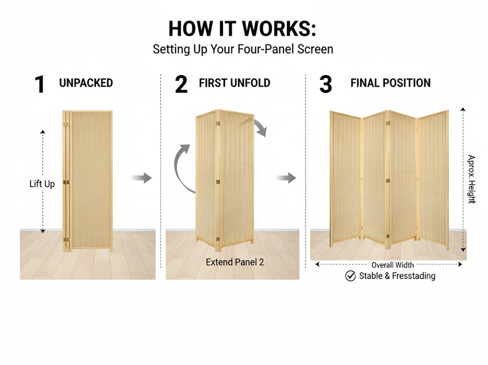 Room Divider Folding Screen
