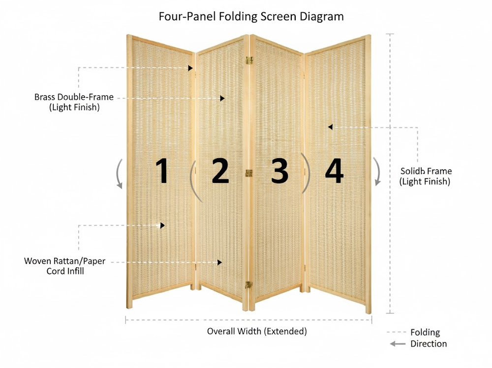 Room Divider Folding Screen