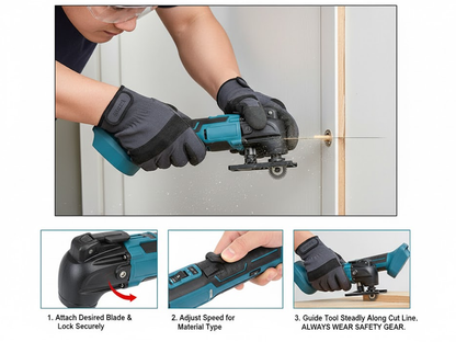 Cordless Oscillating Multi tool Fits Makita 18V Battery