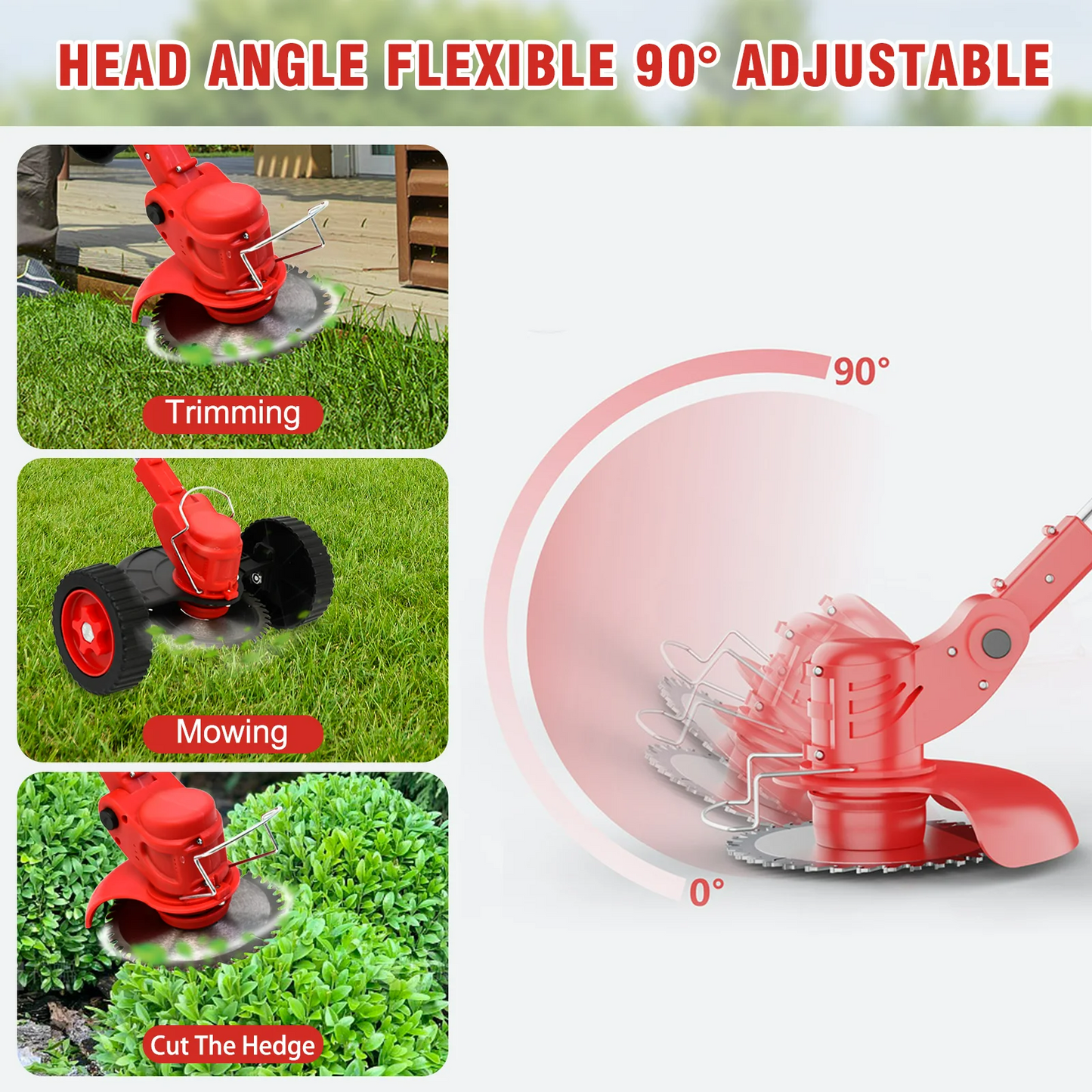 Lawn Mower Cordless Grass Trimmer Weed Eater