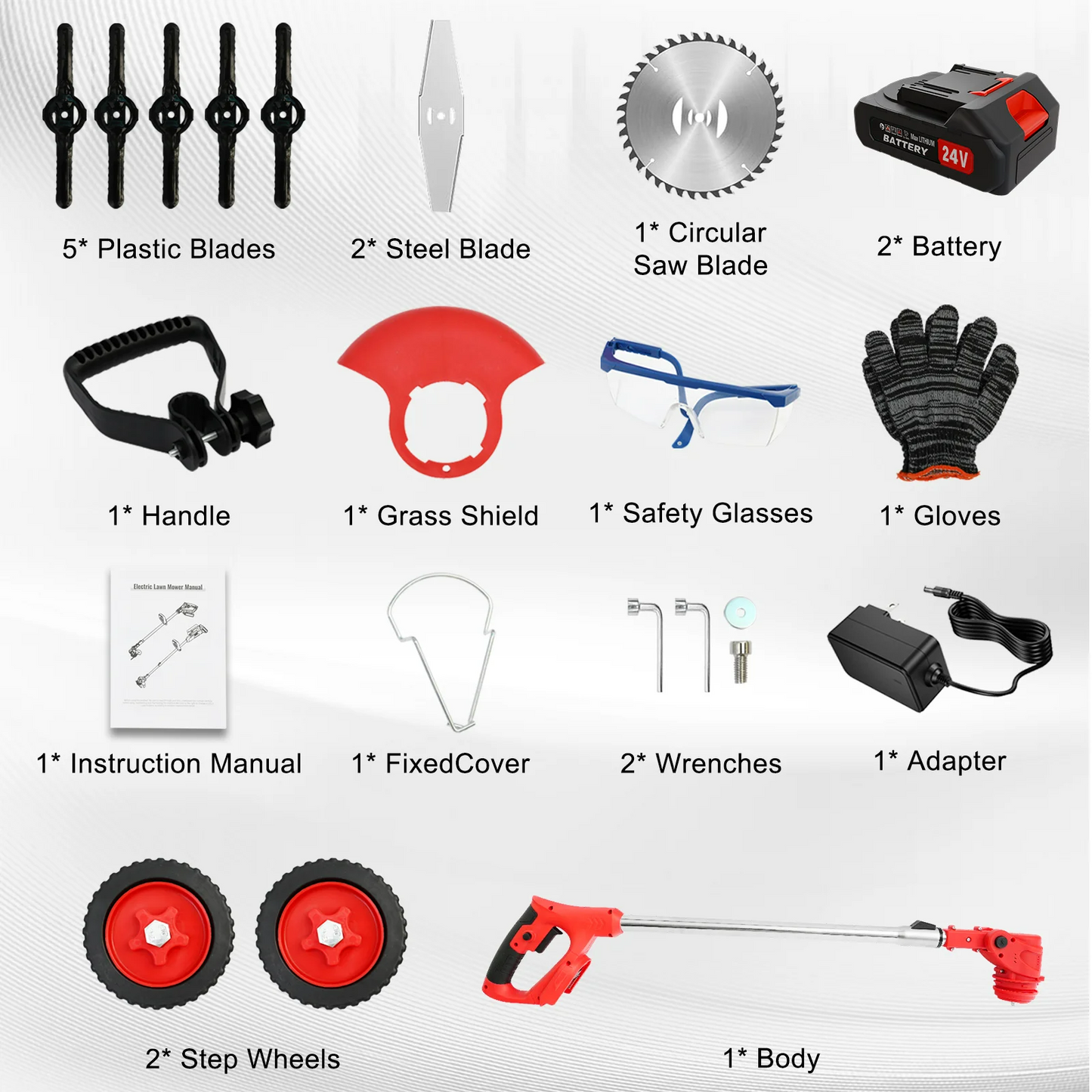 Lawn Mower Cordless Grass Trimmer Weed Eater