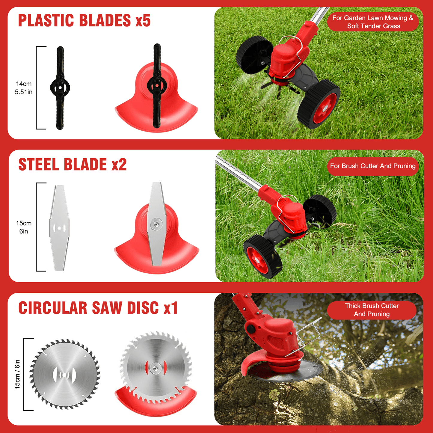 Lawn Mower Cordless Grass Trimmer Weed Eater