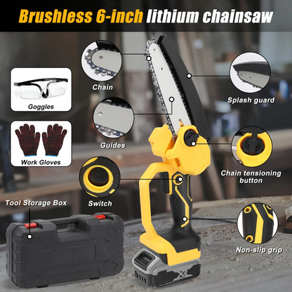 Mini Chain saw Cordless Power Chain Saws 6"