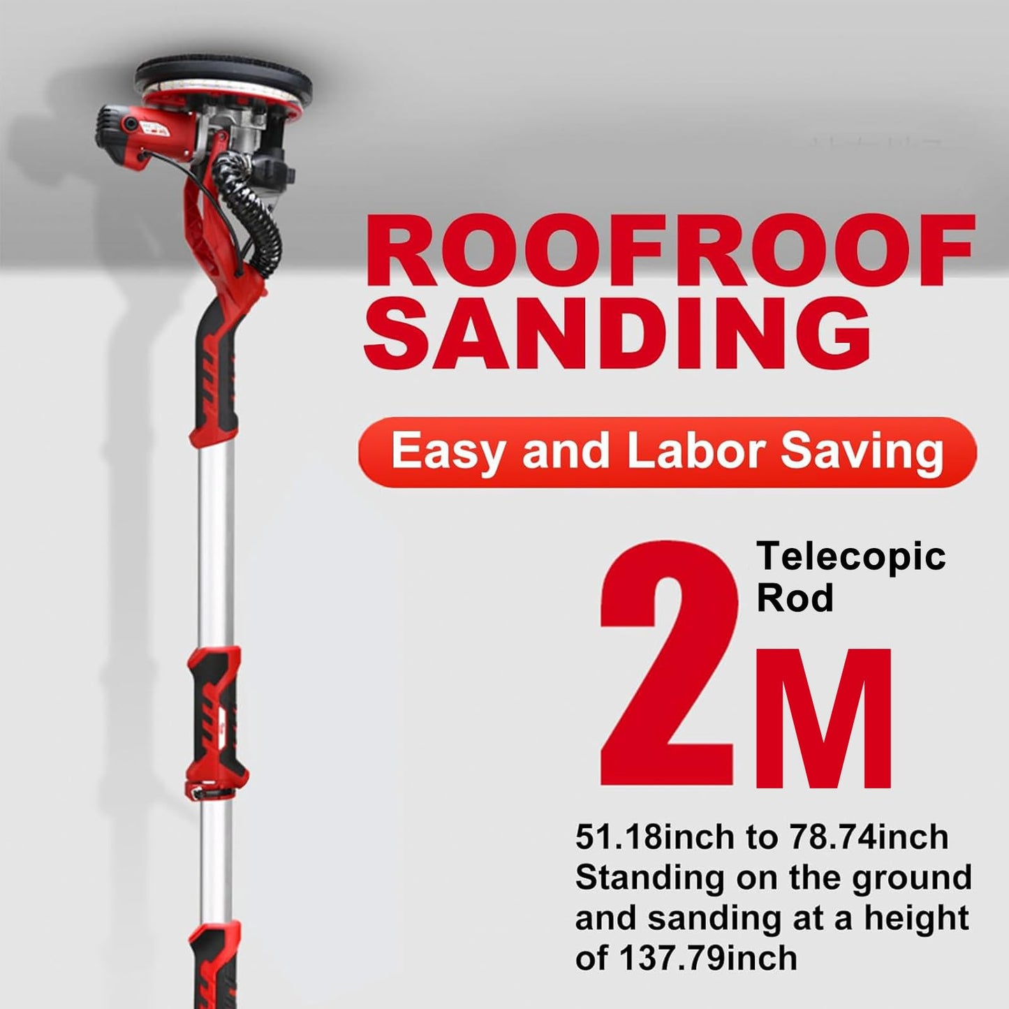 Electric Dry wall Sander 800W 10 Sandpaper