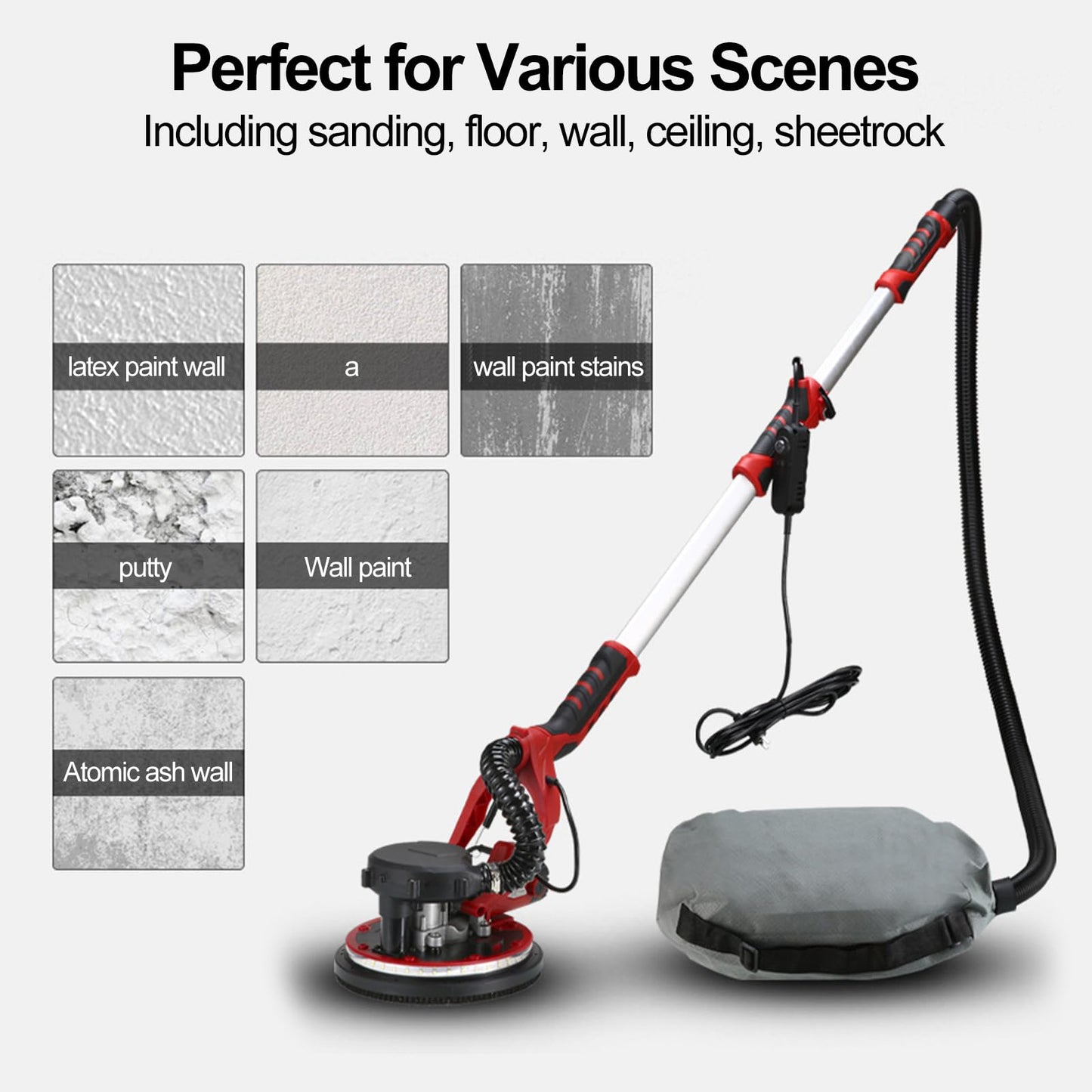 Electric Dry wall Sander 800W 10 Sandpaper