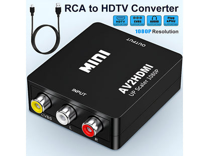 AV to HDMI Converter - RCA to HDMI Adapter