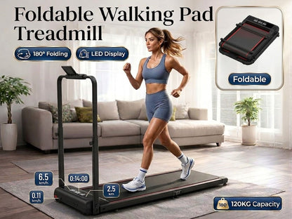 Walking Pad Treadmill Foldable Flat