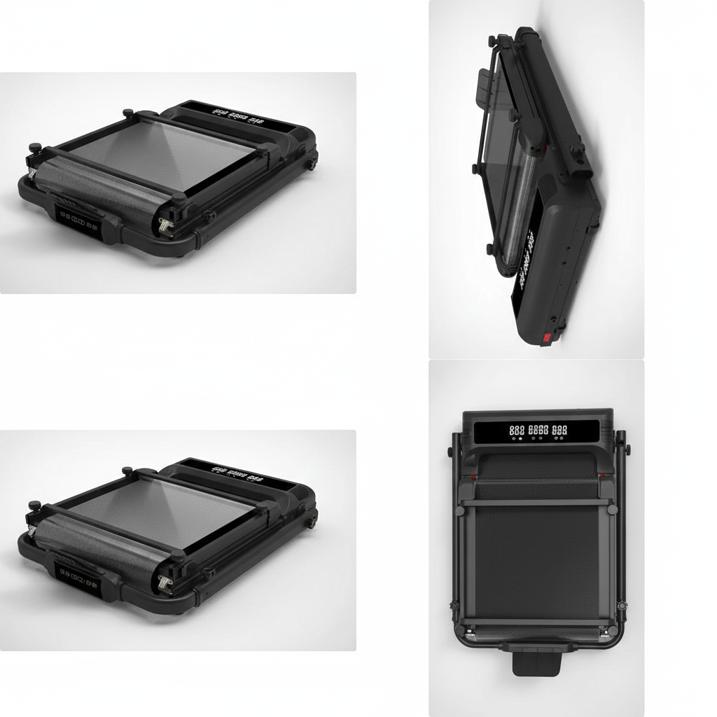 Foldable Walking Pad Treadmill Compact Flat