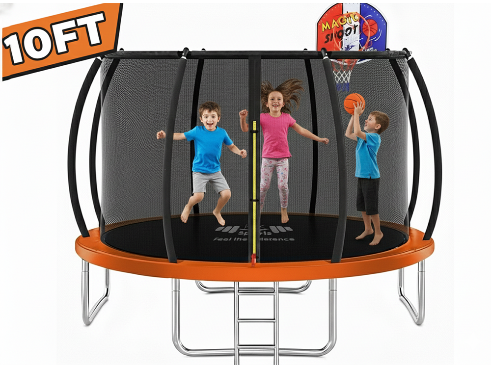 10FT Trampoline Kids Trampolines