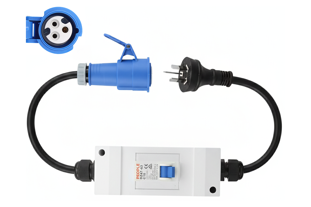 Caravan Extension Cable Adaptor 2M IP67