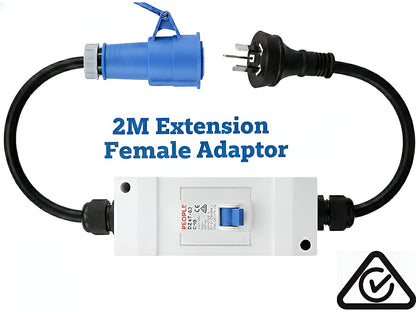 Caravan Extension Cable Adaptor 2M IP67