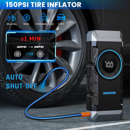 Car Jump Starter with Air Compressor