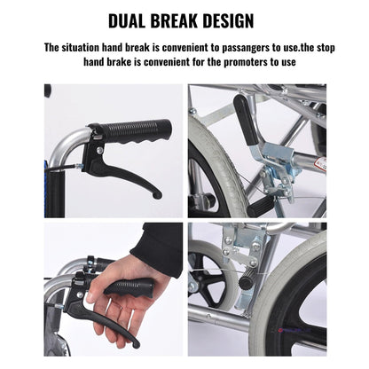 Self propelling folding wheelchair