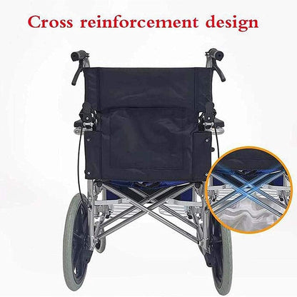Self propelling folding wheelchair