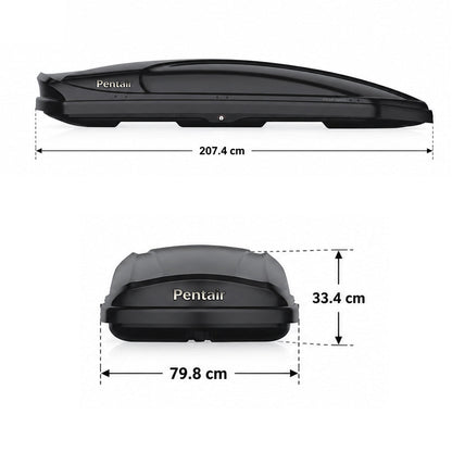 Premium Quality Roof Racks Box with 420L Capacity Glossy Black