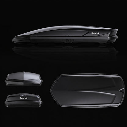 Car Roof Box with 420L Capacity – Glossy Black