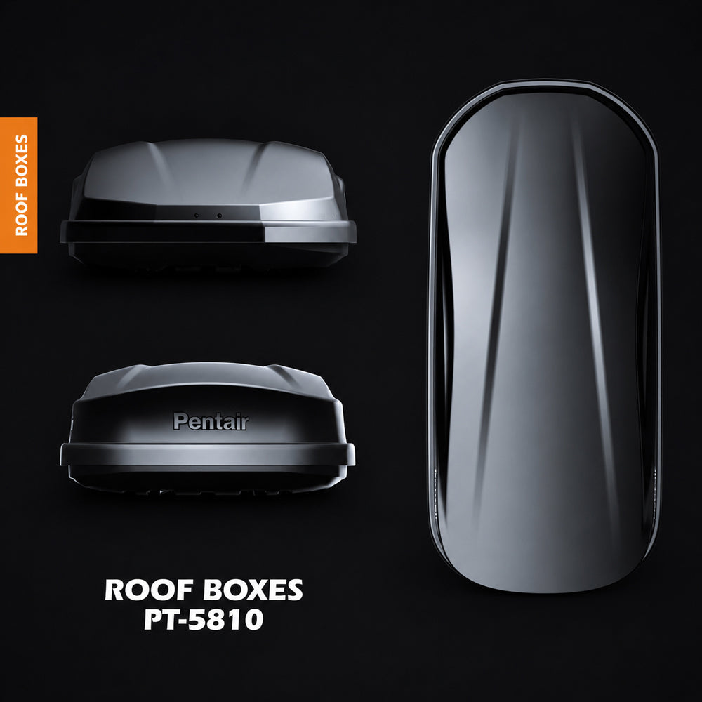 Car Roof Box with 450L Capacity – Glossy Black