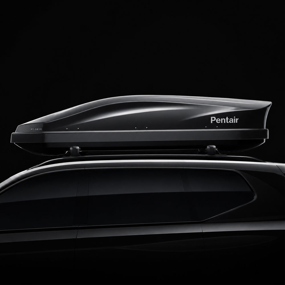 Car Roof Box with 450L Capacity – Glossy Black