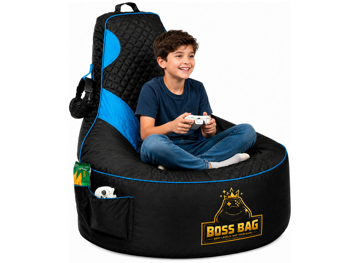 Gaming Bean Bag Chair with Side Pocket - Child Size