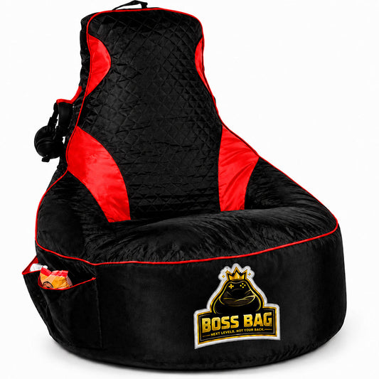 Gaming Bean Bag Chair with Side Pocket - Child Size