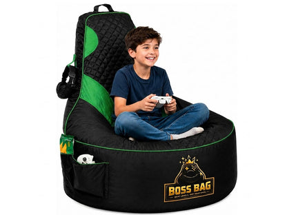 Gaming Bean Bag Chair with Side Pocket - Child Size