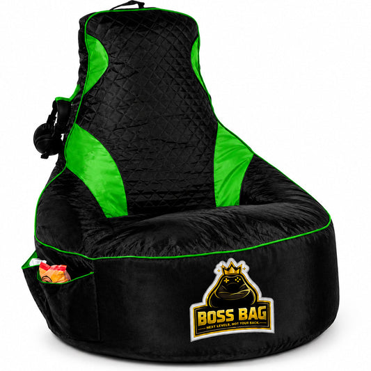 Gaming Bean Bag Chair with Side Pocket - Child Size