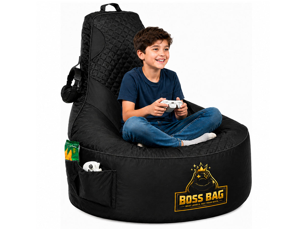 Gaming Bean Bag Chair with Side Pocket - Child Size