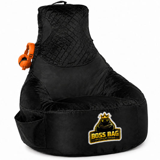 Gaming Bean Bag Chair with Side Pocket - Adult Size