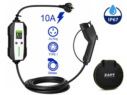 Zapt Type 1 EV Charger (10A, 2.4kW)