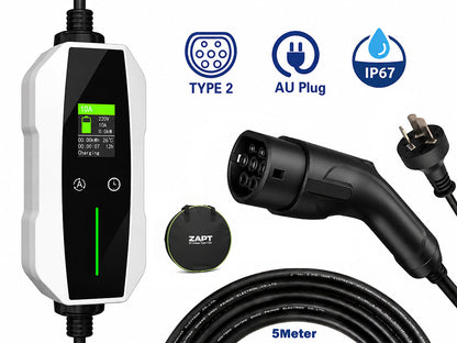 Zapt Type 2 EV Charger (10A, 2.4kW)