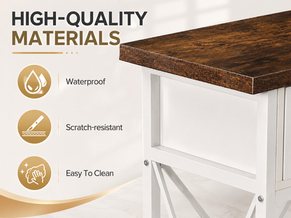 180cm Console Table Hall way Entry Table with 3 Drawers