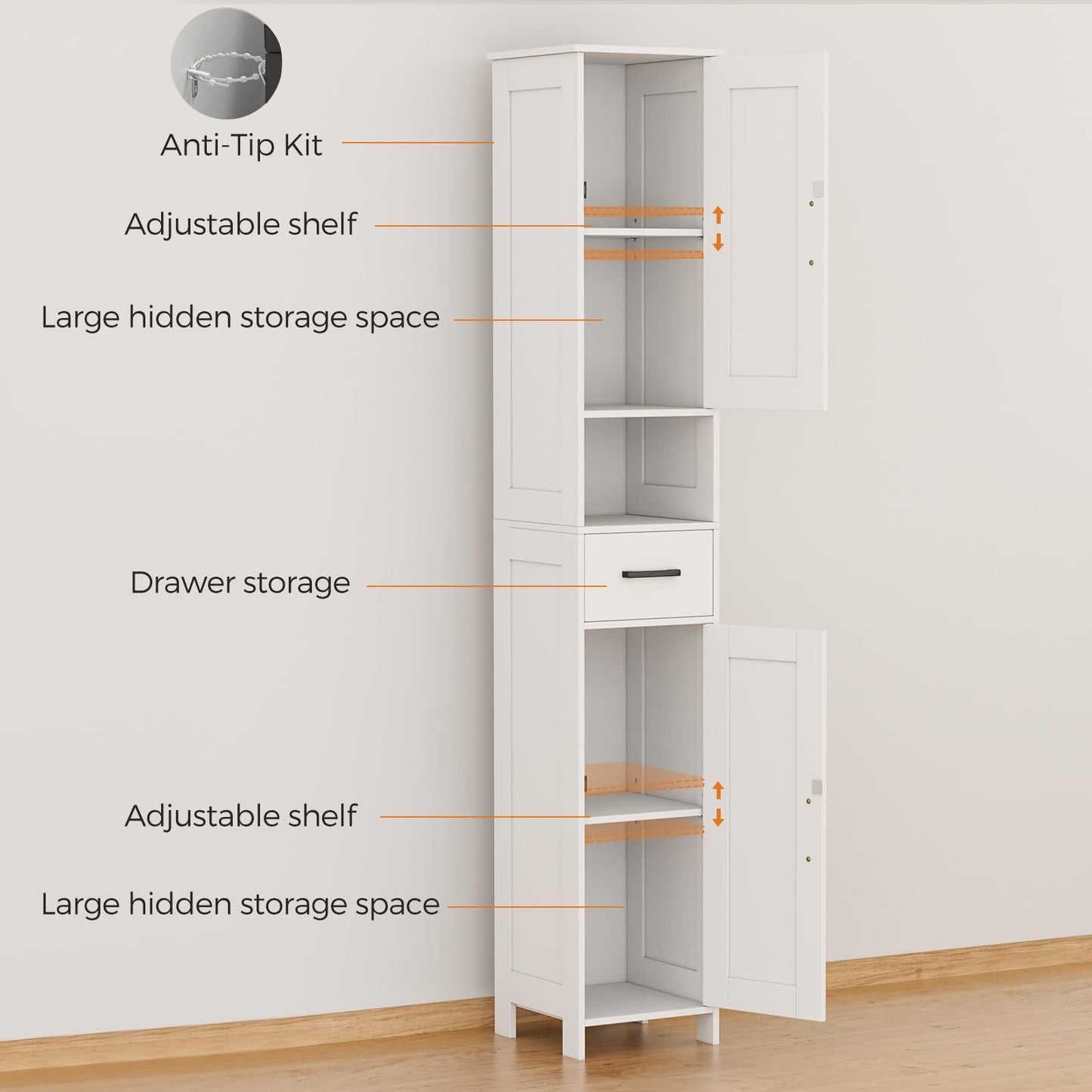 Ziva Bathroom Storage Cabinet