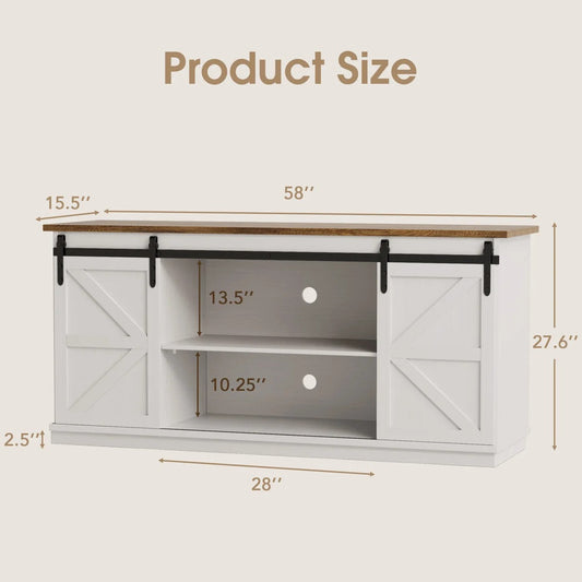 Entertainment Unit TV cabinet with Sliding Door