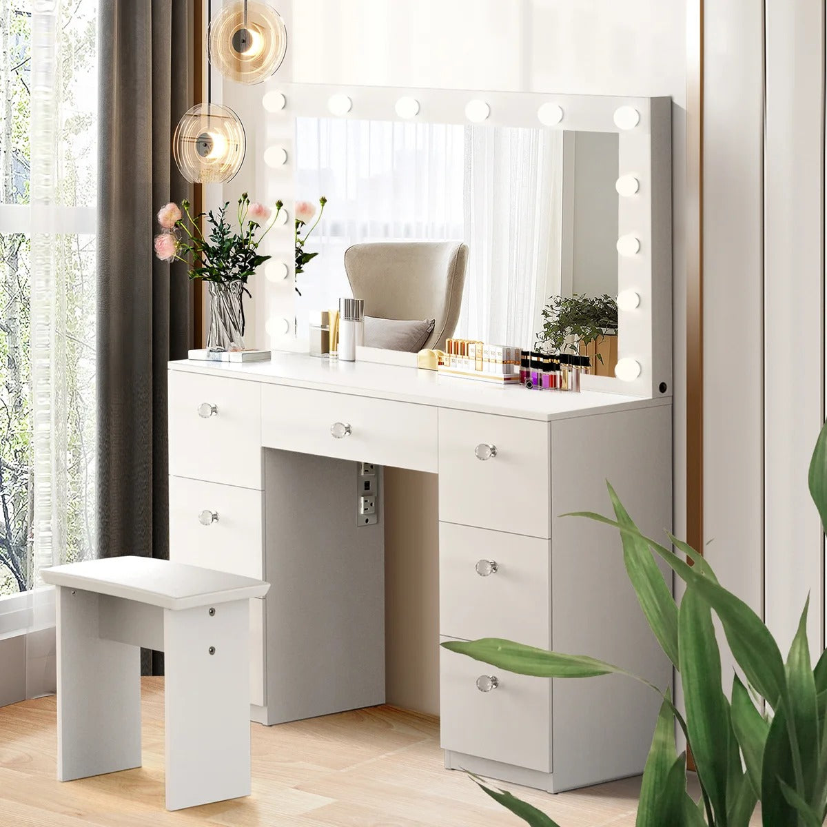 ZiVa Vanity Dressing Table with HD Mirror