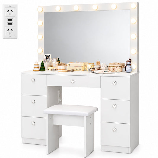 ZiVa Vanity Dressing Table with HD Mirror
