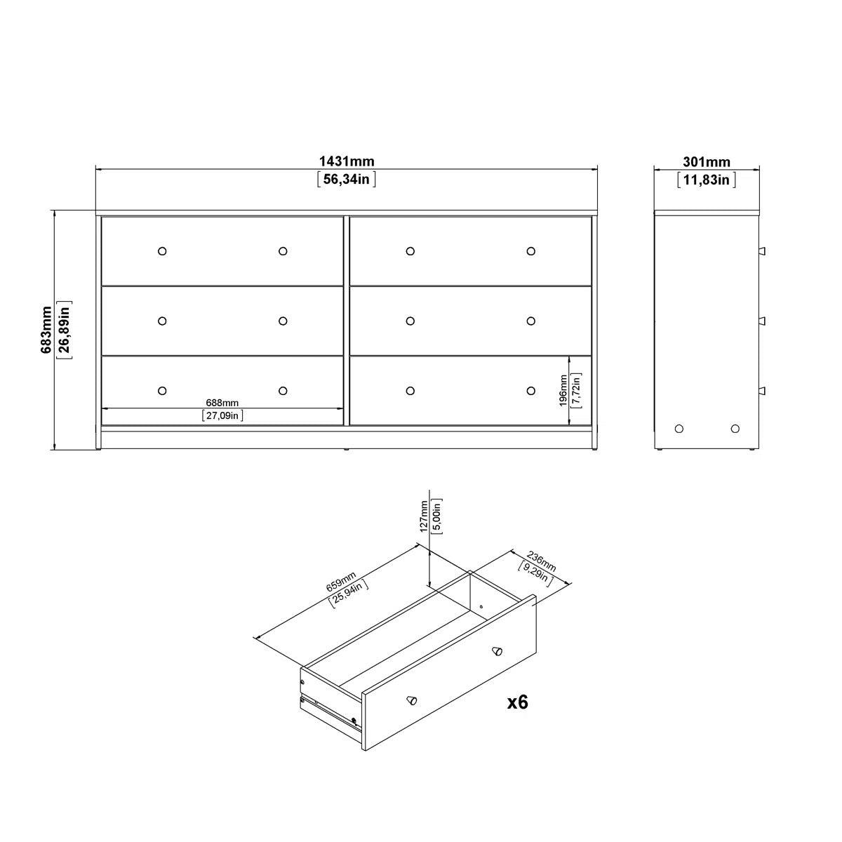 Lowboy Chest of Drawers & Dressers